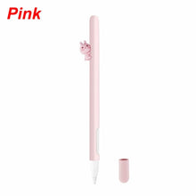 Load image into Gallery viewer, Cute Cat Silicone Protective Case Pouch Cap Holder Nib Cover For Apple Pencil 2 W91A
