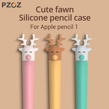 Load image into Gallery viewer, PZOZ For Apple Pencil 1st Lovely fawn Case Pencil case Tablet Touch Stylus Pen Protective Case Pouch Portable Soft Silicone Case
